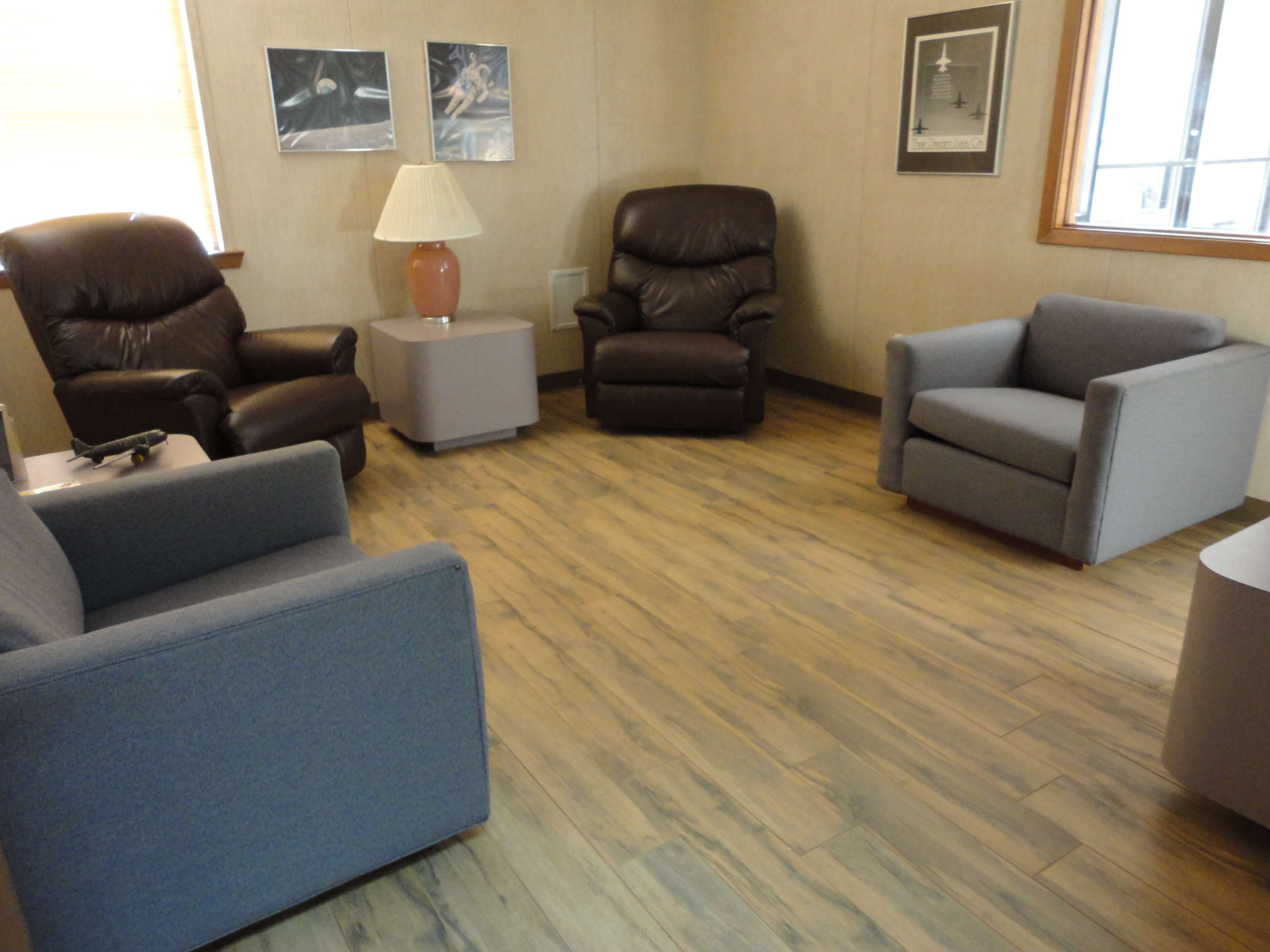 New Flooring for Pilots Lounge